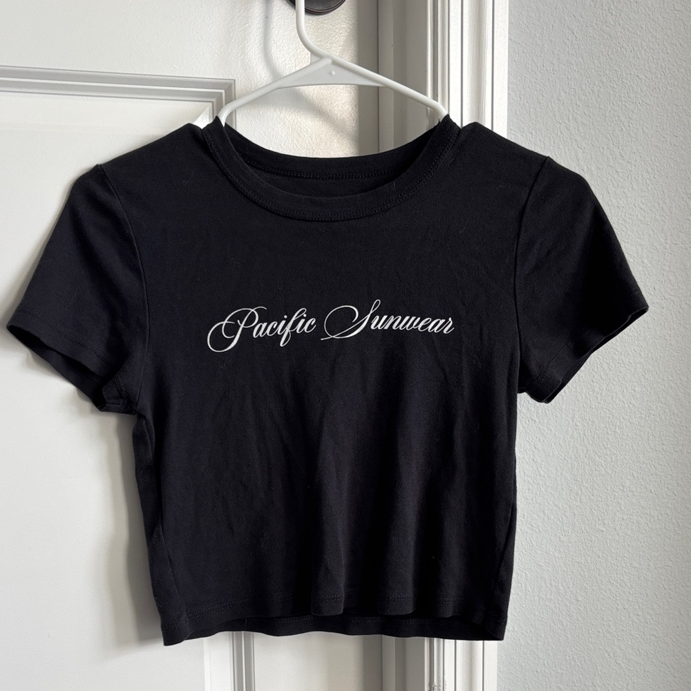 Pacific Sunwear Classic Black Crop Top